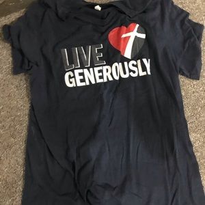 Large Live Generously T shirt